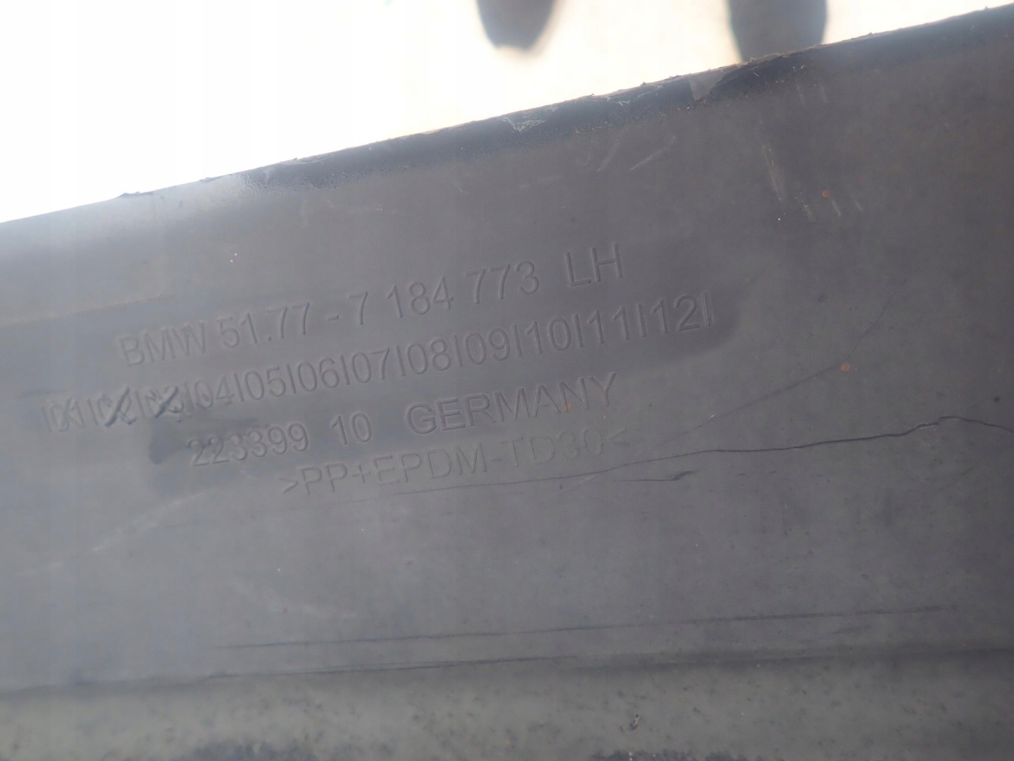 BMW 5 F10 F11 10-17 threshold left moulding threshold left