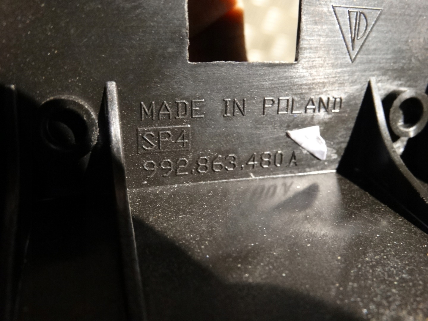 IDEALNY Support Support plaque Droit PORSCHE 992 1