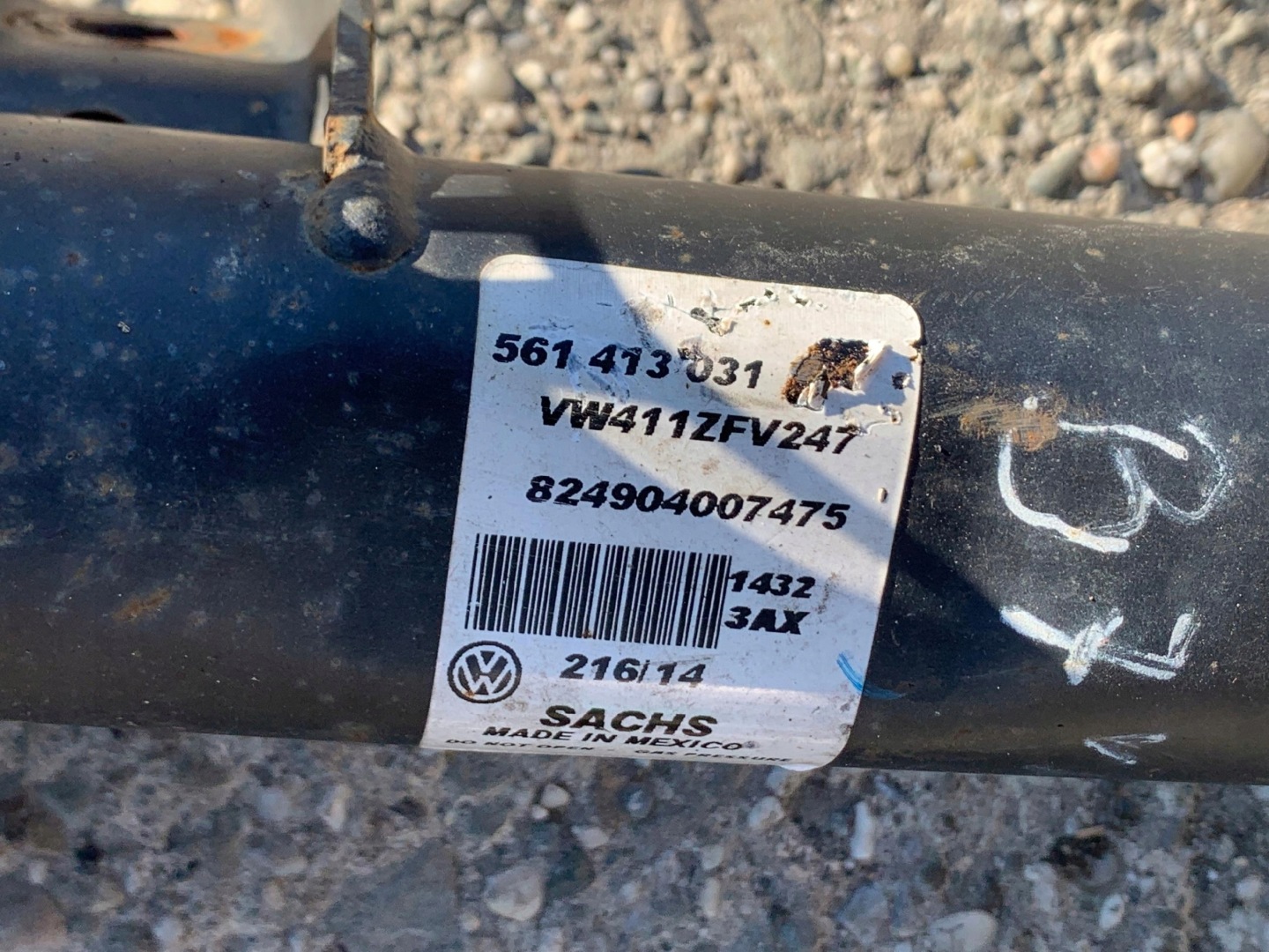 # McPherson swing left front VW PASSAT B7 USA