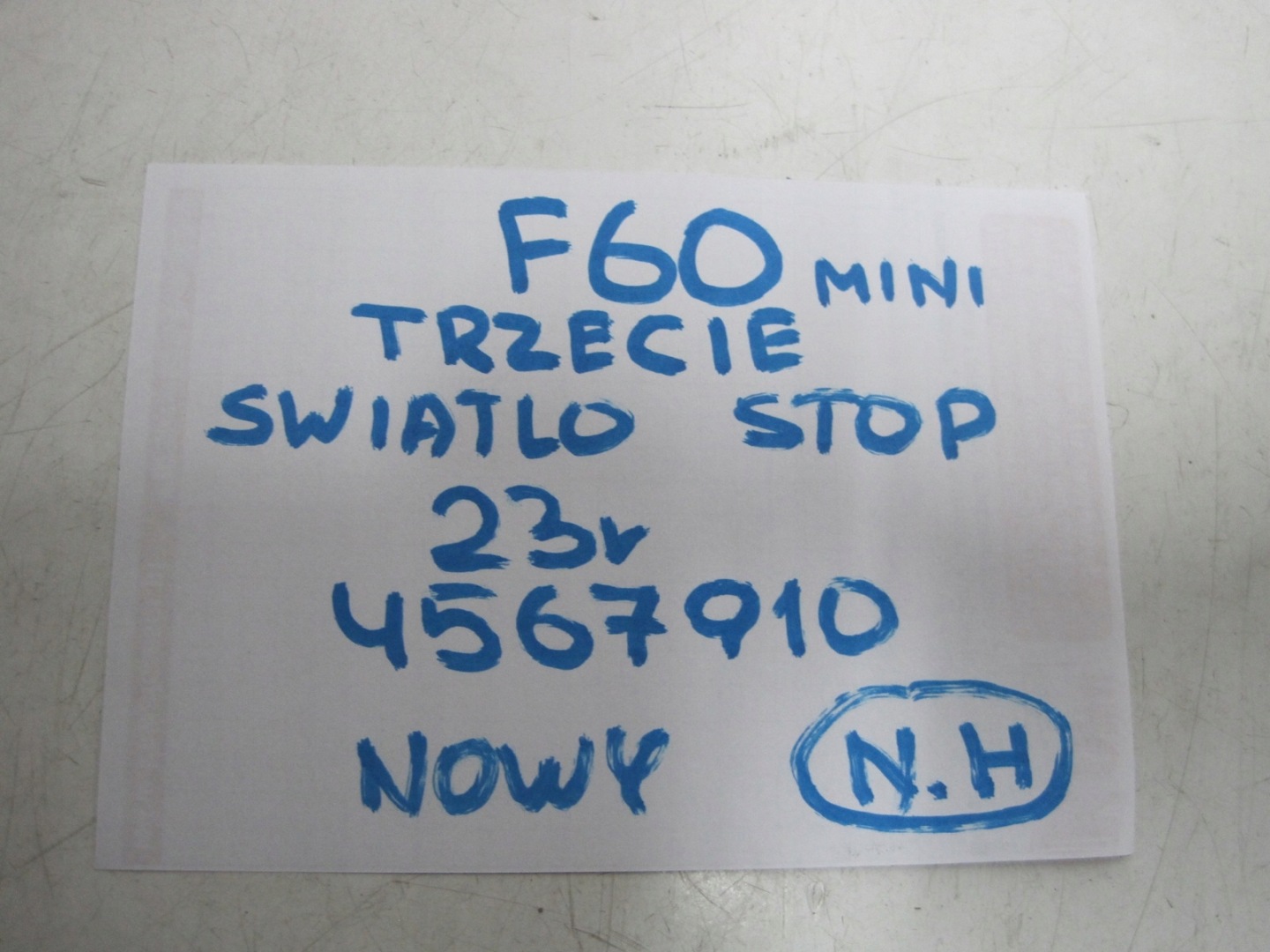 Licht Leuchte STOP MINI F60 23R 4567910 neu