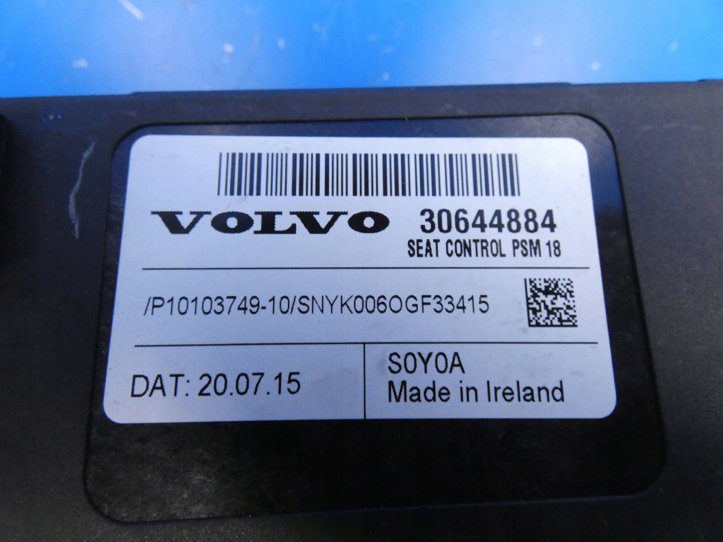 VOLVO XC90 II XC60 II V90 S90 module control unit seat front