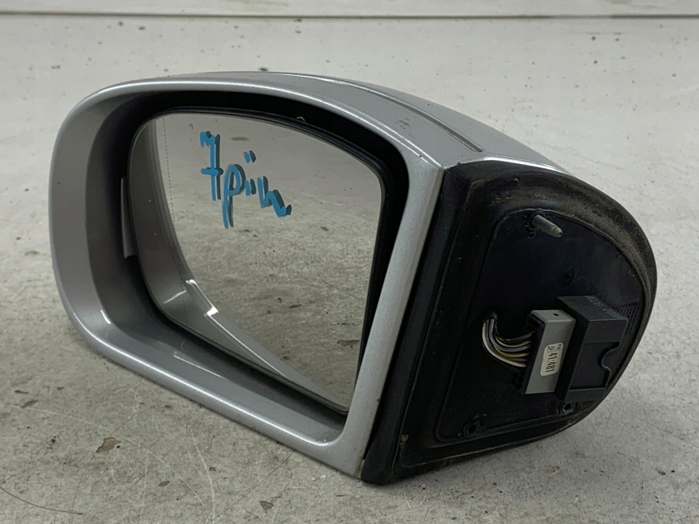 MERCEDES W203 mirror left silver 7 PIN