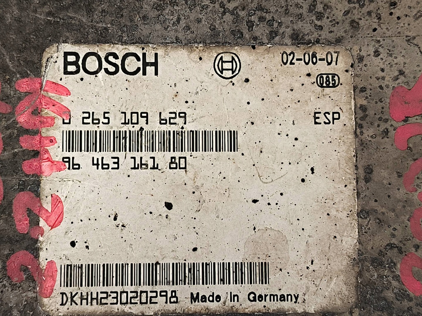 computer 0265109629 2.2 HDI PEUGEOT 607