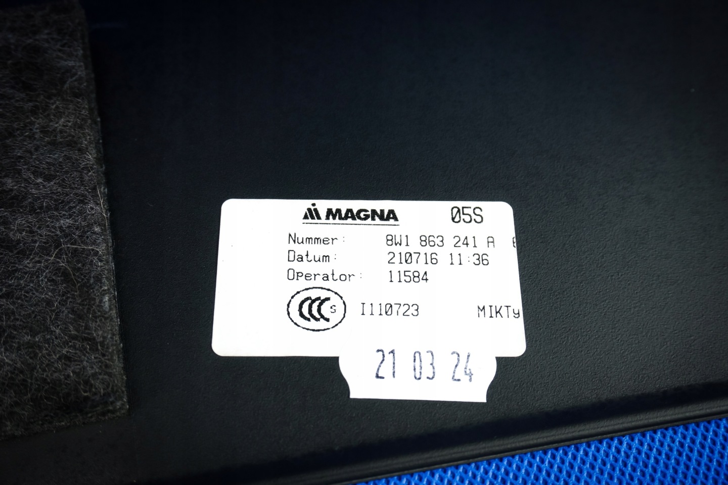 Tunel central console Audi A4 A5 8W 8W1863241A
