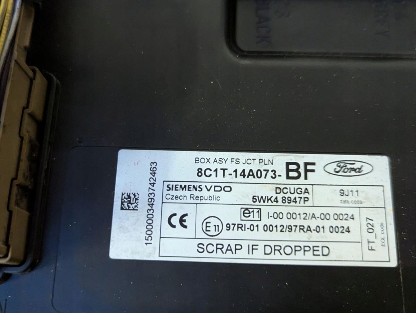 Module fusibles Ford Transit 7 2009 8C1T-14A073-BF