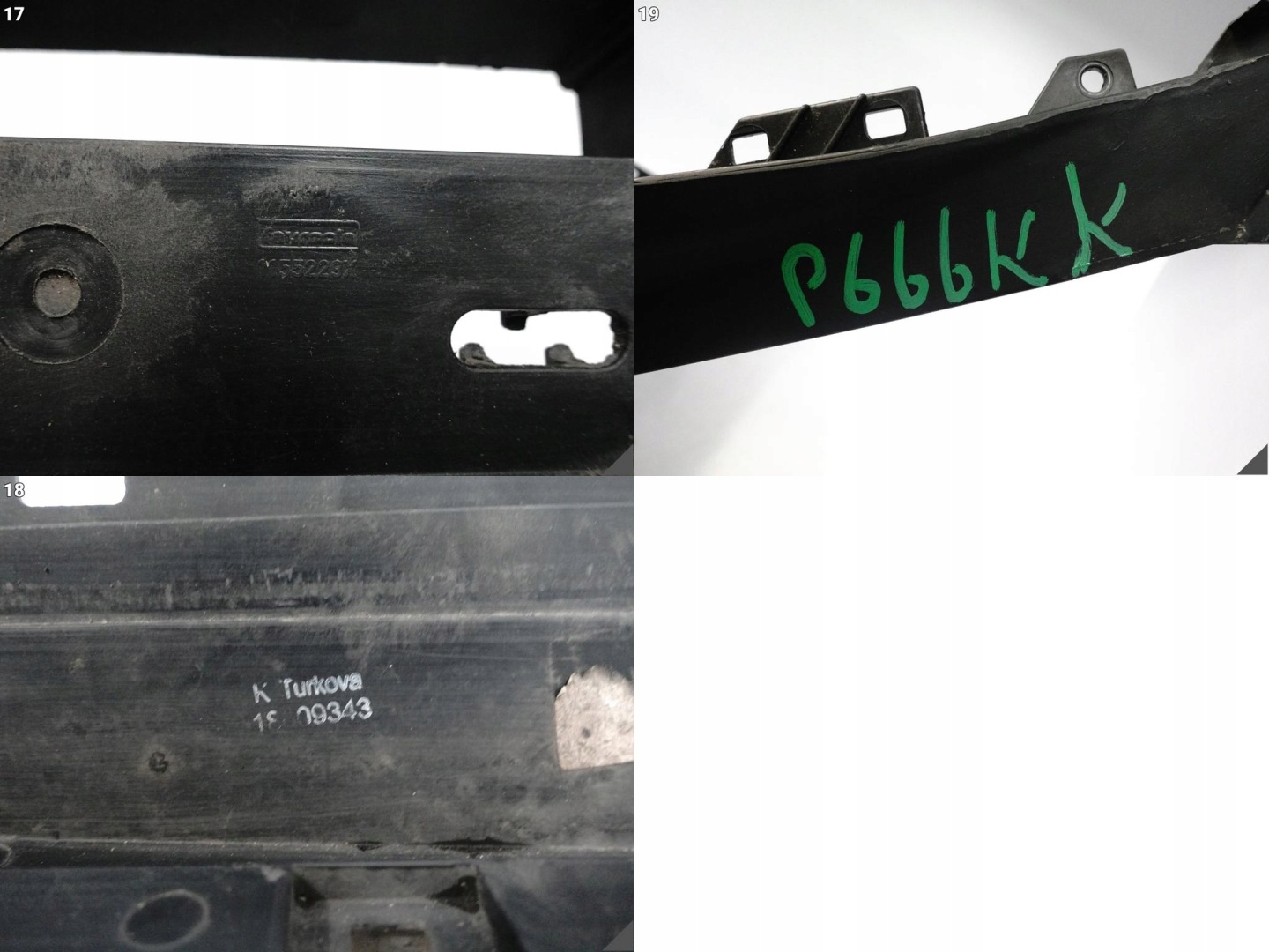 SKODA OCTAVIA III 3 5E0 12-20 wall support of the front support panel for radiators