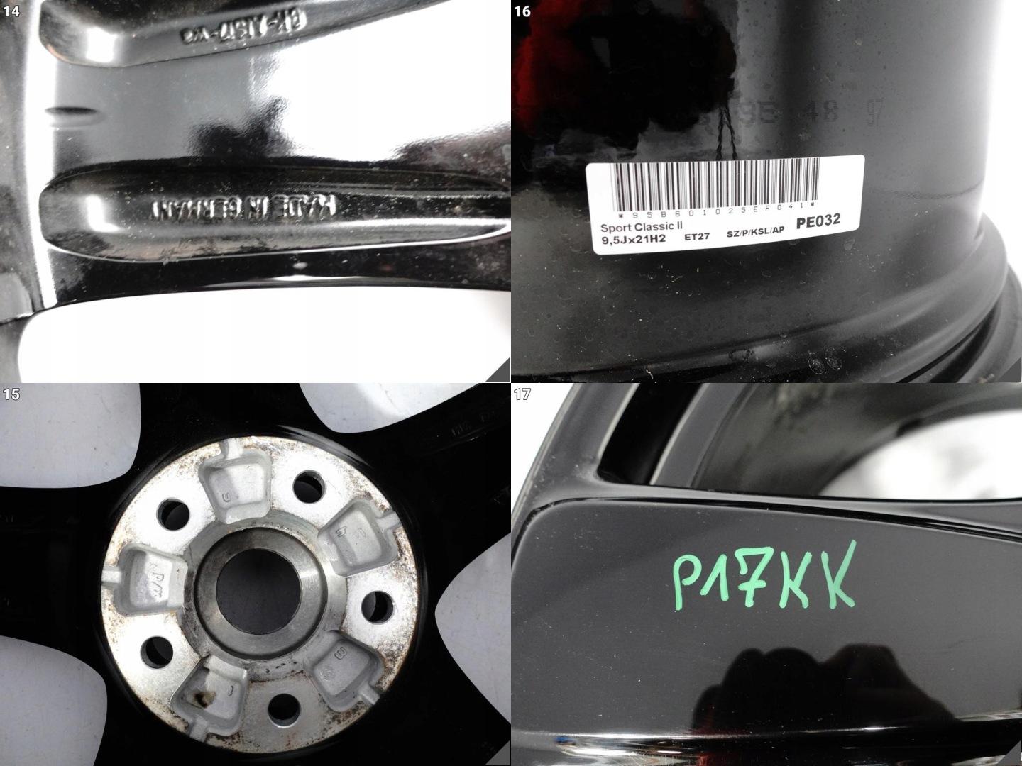 PORSCHE MACAN 95B SPORT CLASSIC II disk disk 9,5Jx21 ET27 5x112 041