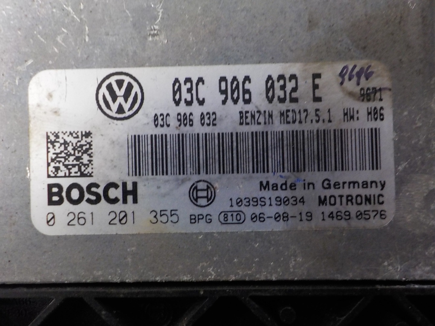 VW Computer Bedienteil 03C906032E 0261201355