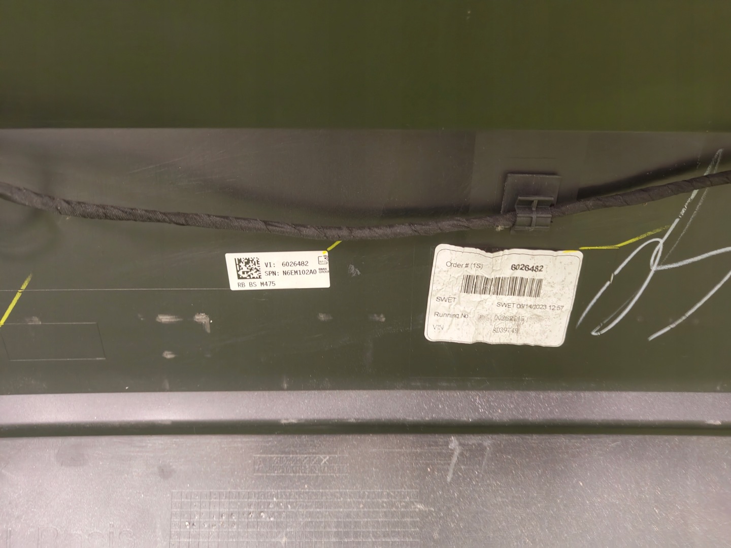 BMW 3 G20 LCI bumper rear part 6PDC 475