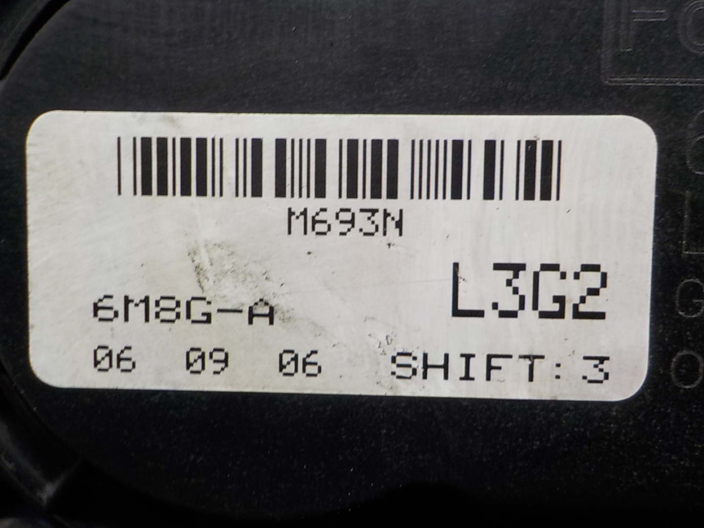MAZDA 6 II GH 1.8 16V L8 Valvola a farfalla 6M8G-9F991-A