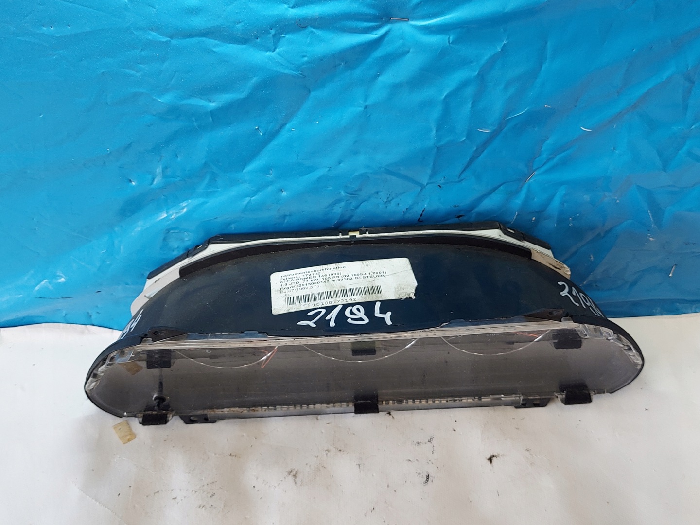 dials clock ALFA 146 1.9 JTD 602584003