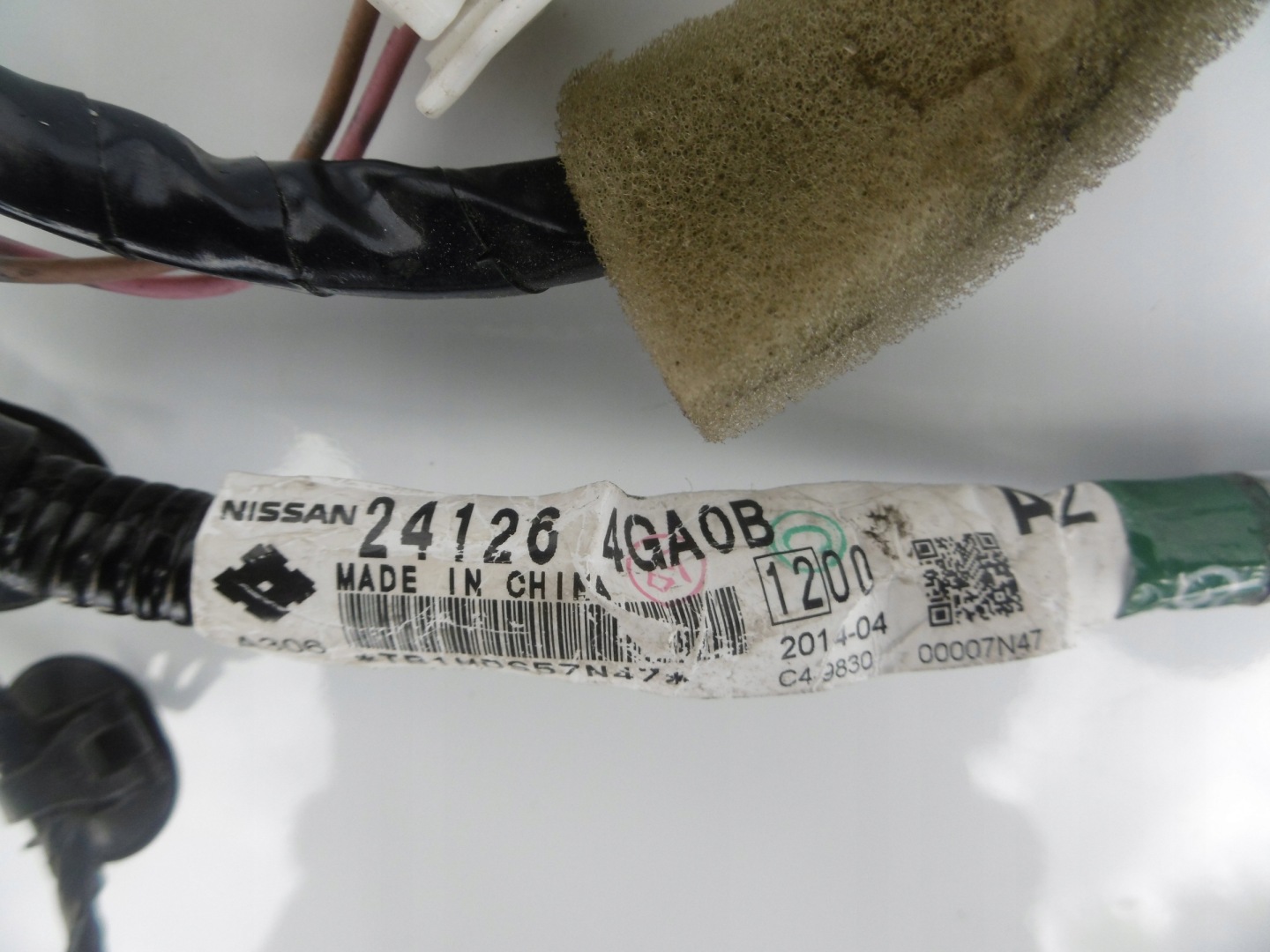 bundle wiring door left rear part INFINITI Q50