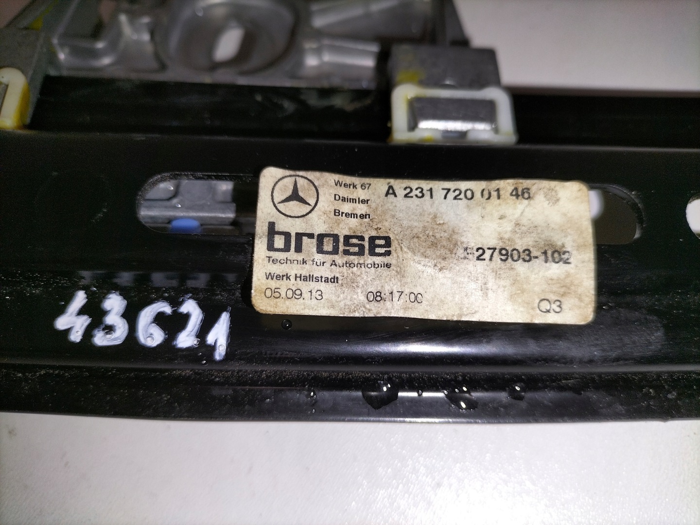 window regulator door front left MERCEDES SL R231 11