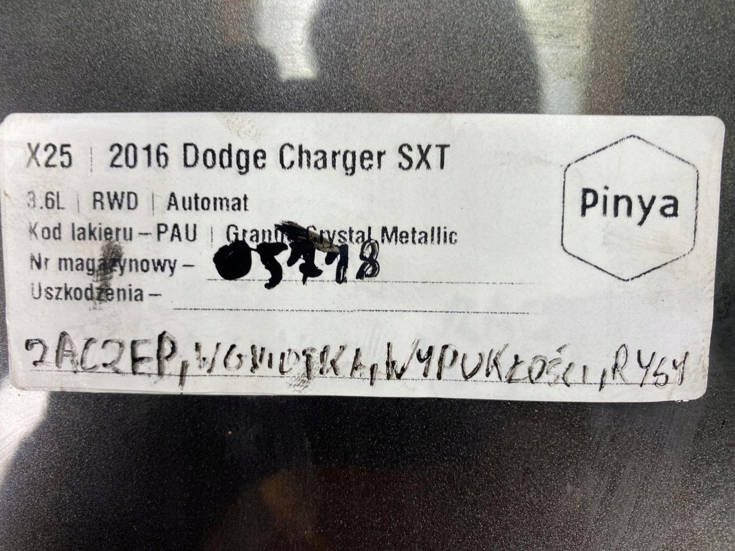 bumper rear part rear complete Dodge Charger 2015+