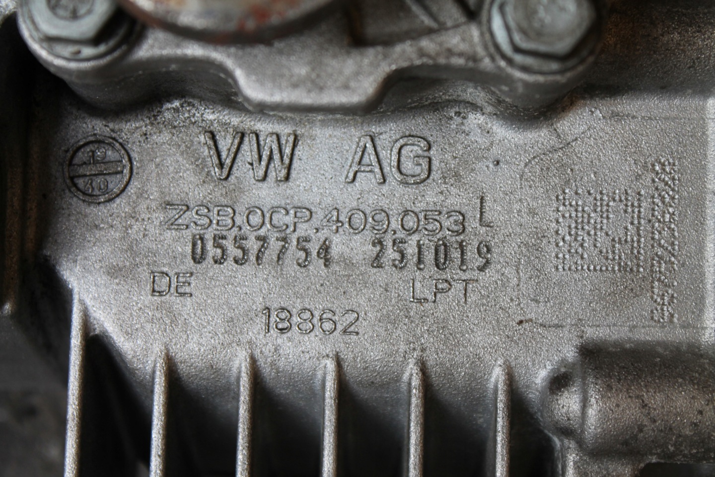 4005. REDUKTOR cambio ingranaggi VW AUDI 0CP409053L
