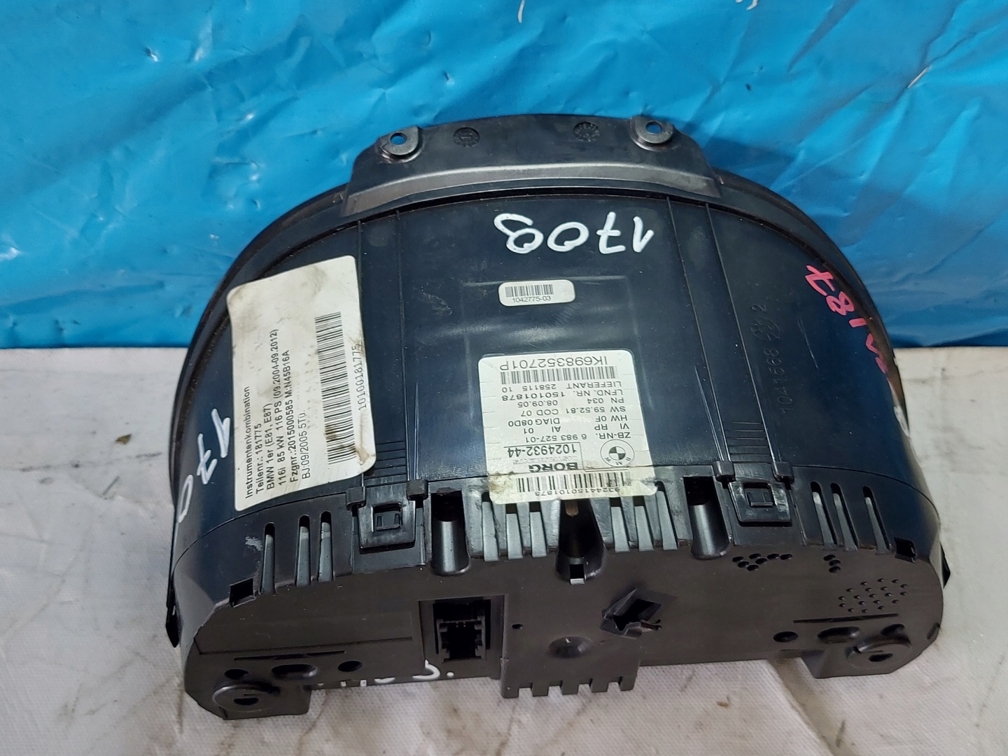 dials clock BMW 1 E87 116i 102493244