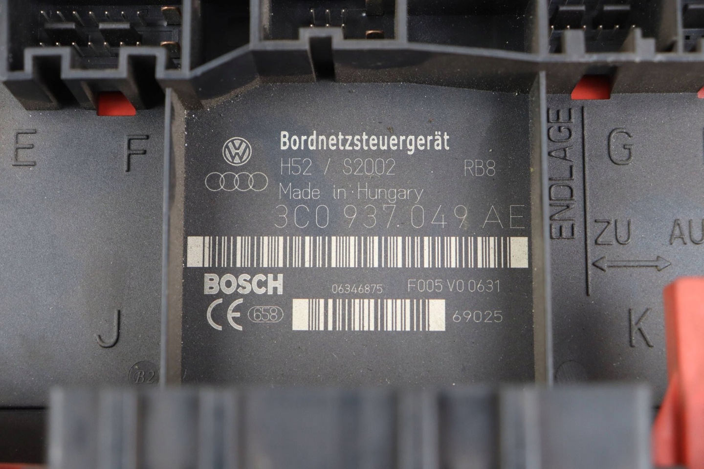 VW PASSAT B6 TOURAN e GOLF V modulo Centralina BORDNETZ KOMFORTU 3C0937049AE