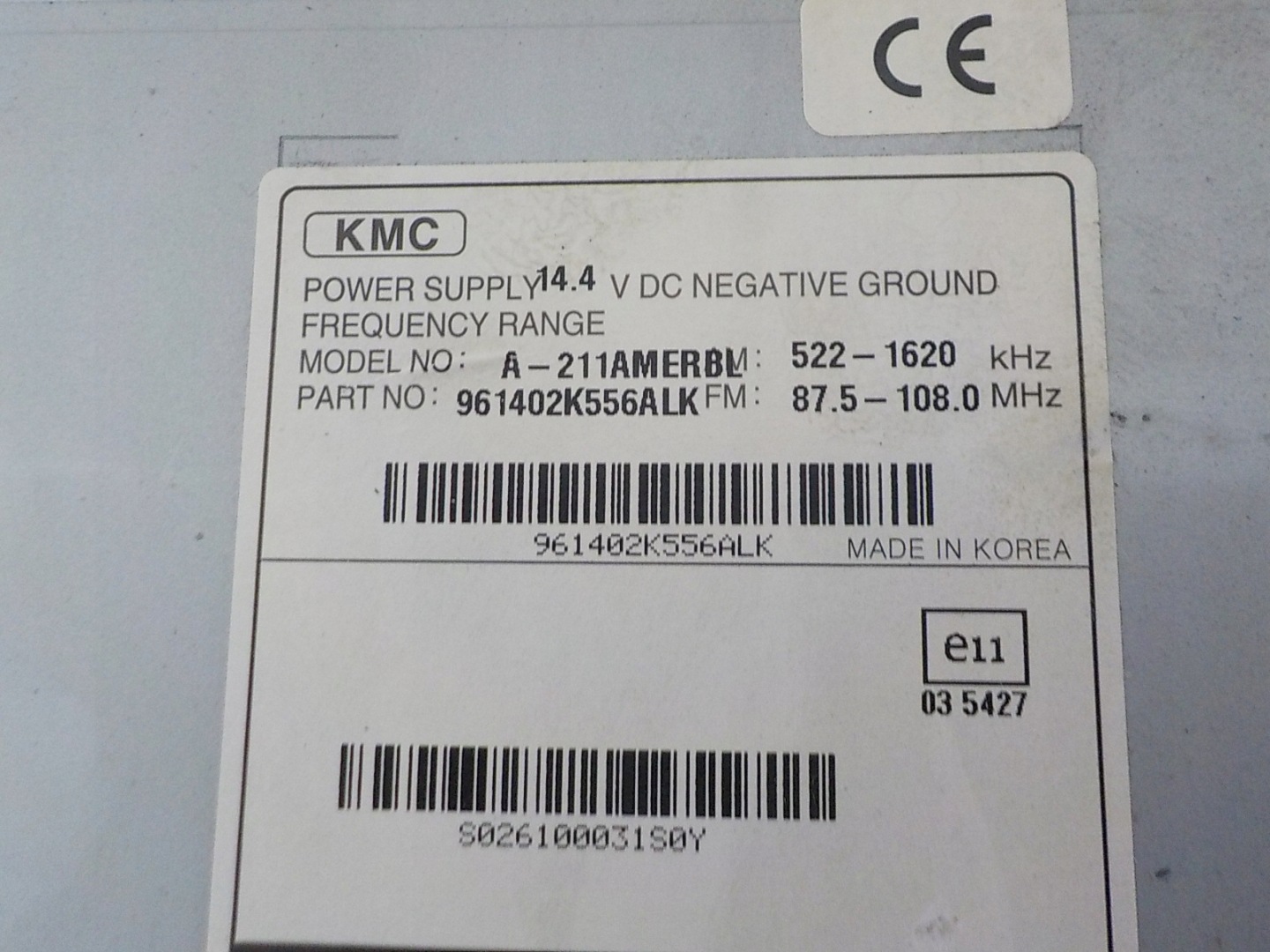 KIA SOUL e RADIOFABRYCZNE 961402K556ALK