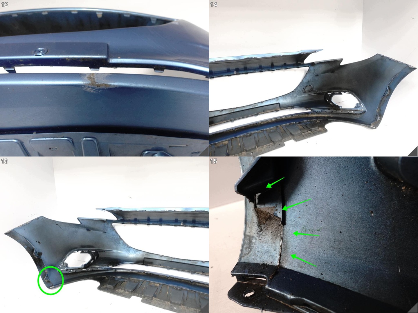 OPEL CORSA E V 14-19 bumper BUMPER front front + cover HAKA without PDC