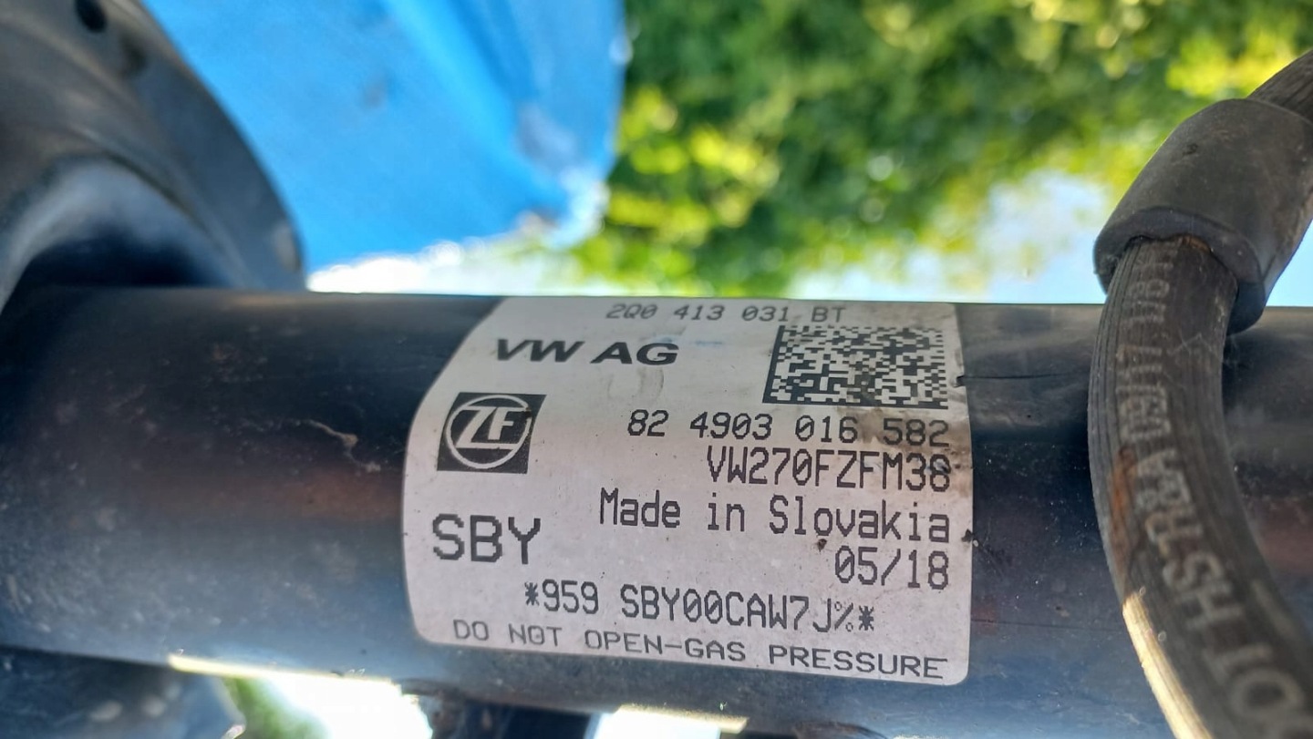 swing shock absorber right front VW POLO 2G 17