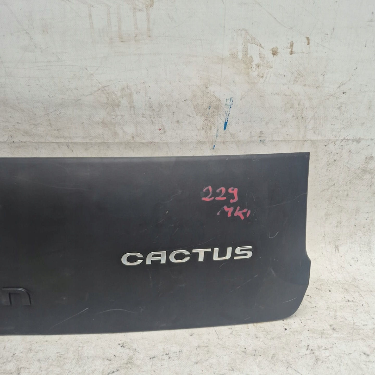 CITROEN C4 CACTUS 14- cap bonnet boot 9801855280
