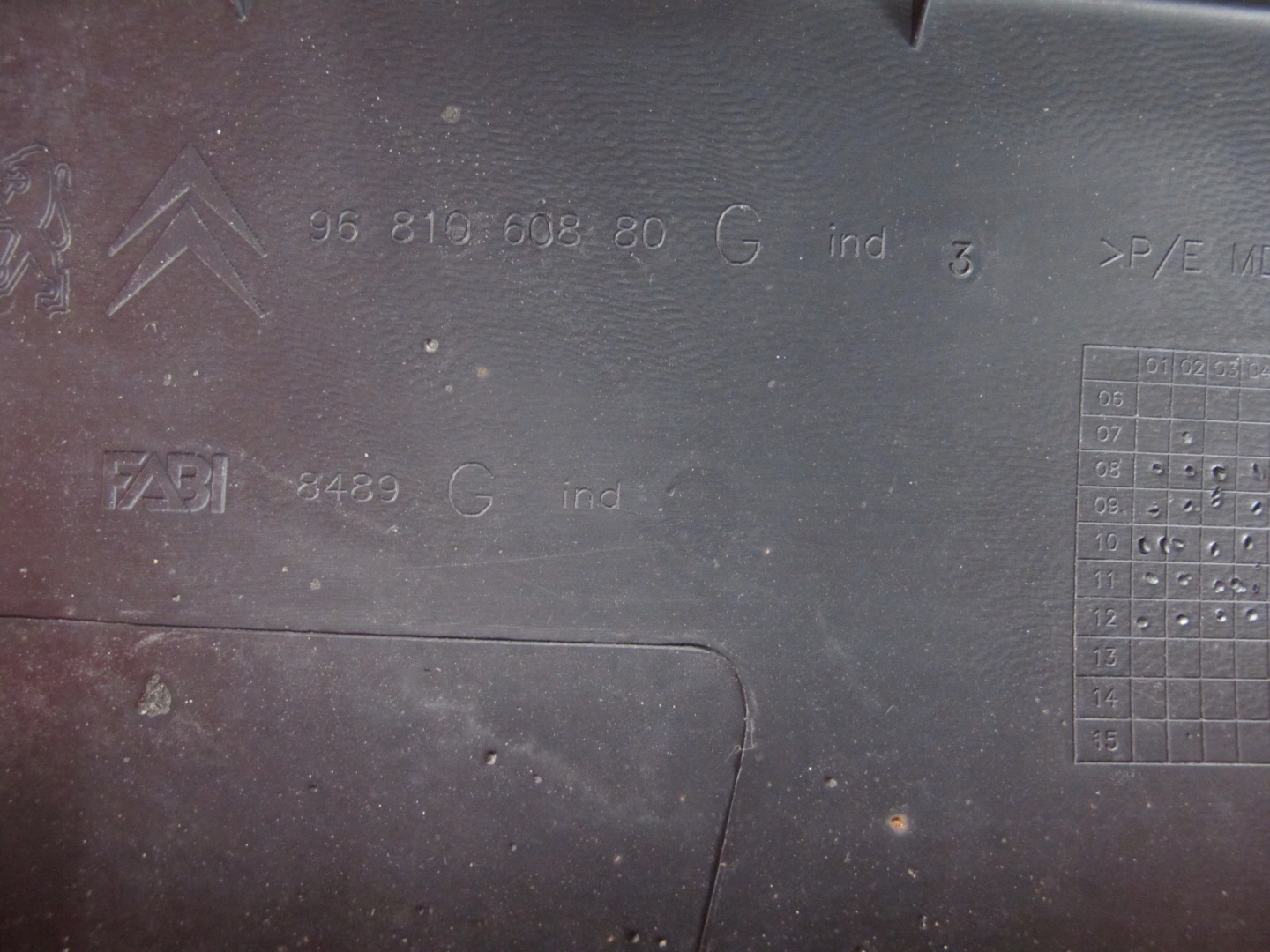CITROEN C5 III X7 KOMBI moulding threshold left