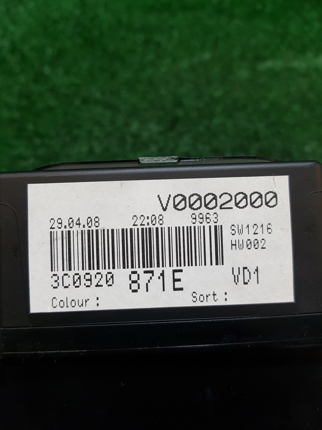 dials dials VOLKSWAGEN PASSAT B6 3C0920871E