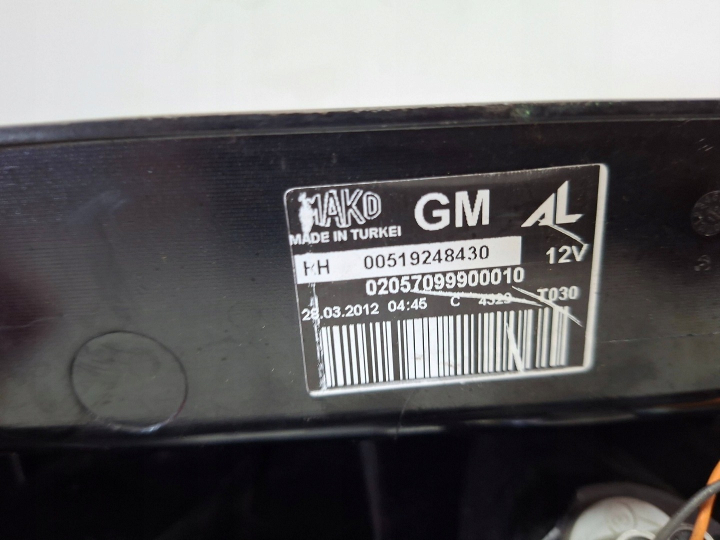 light rear right 519248430 FIAT DOBLO II COMBO D 2010