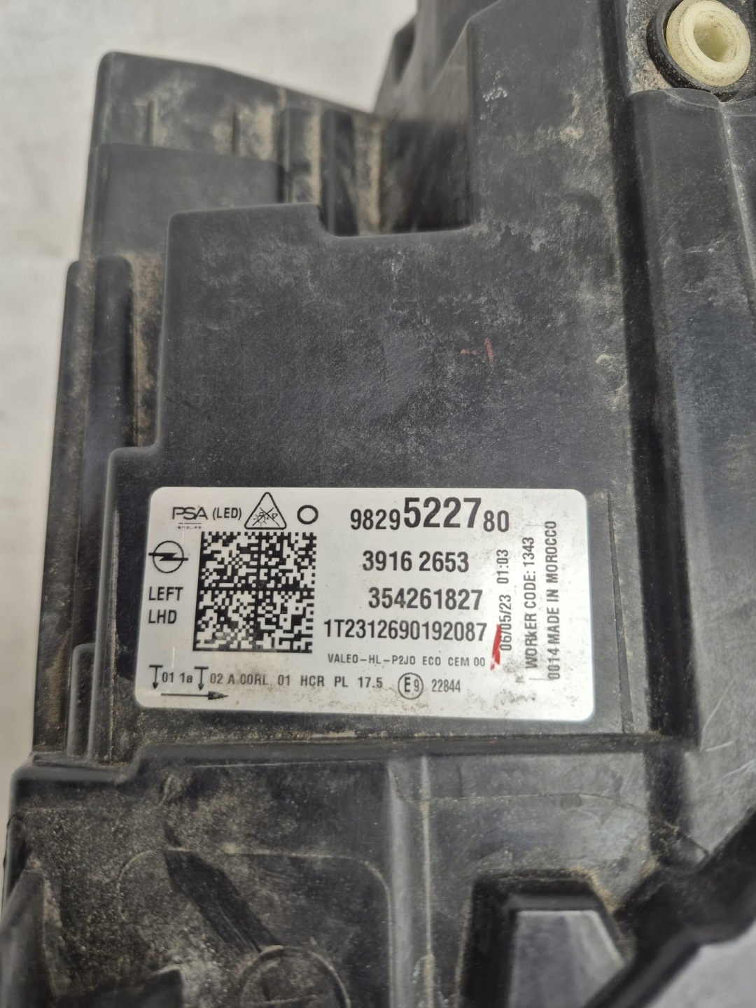 OPEL CORSA F 19- light left front front FULL LED 39162653 9829522780