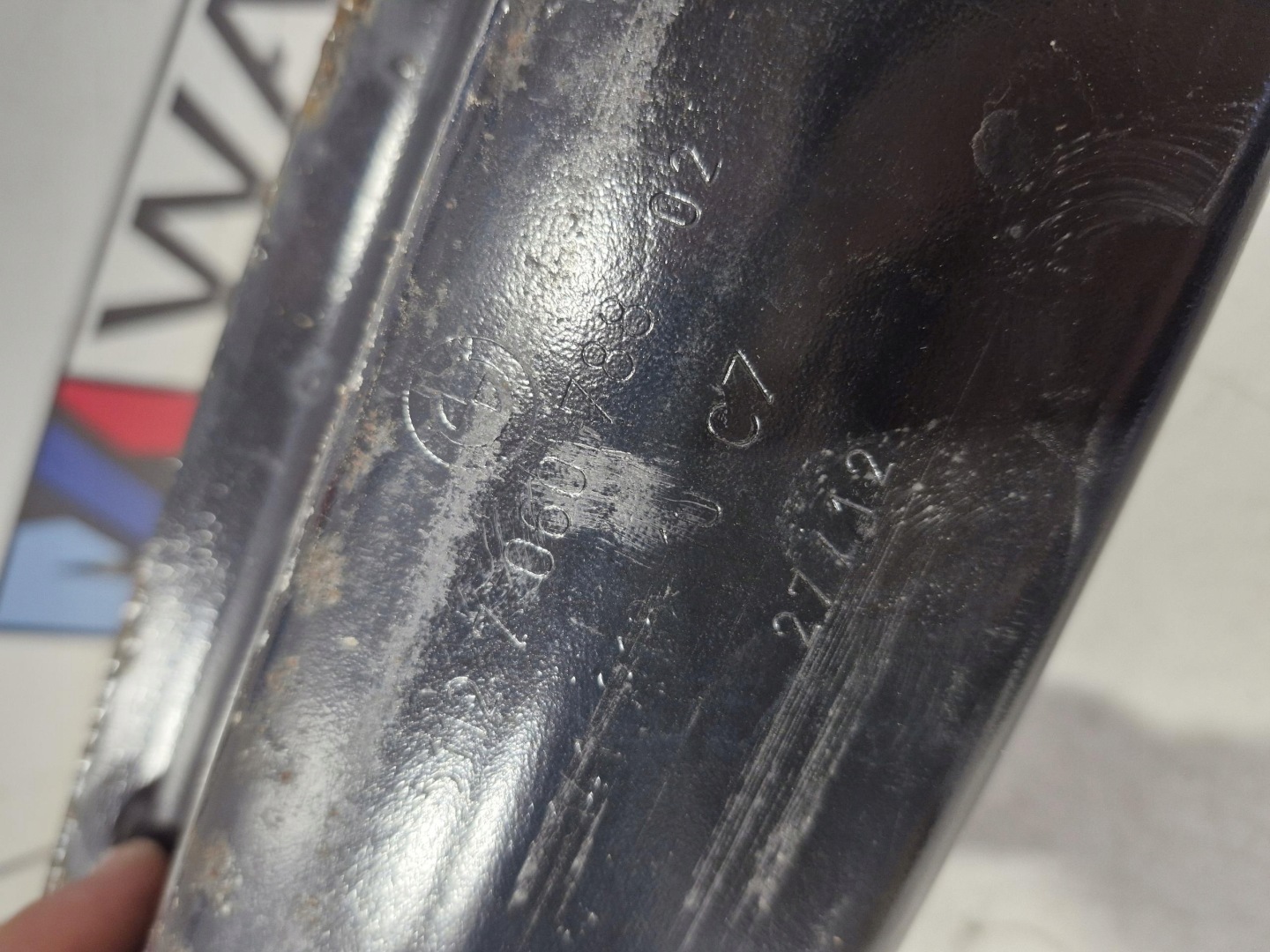 7060788 BMW E61 pillar bumper support rear part TYLNIEGO
