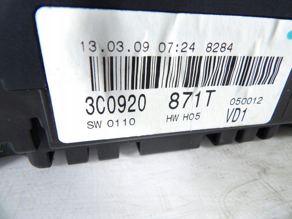 VW PASSAT B6 2.0TDI dials 3C0920871T