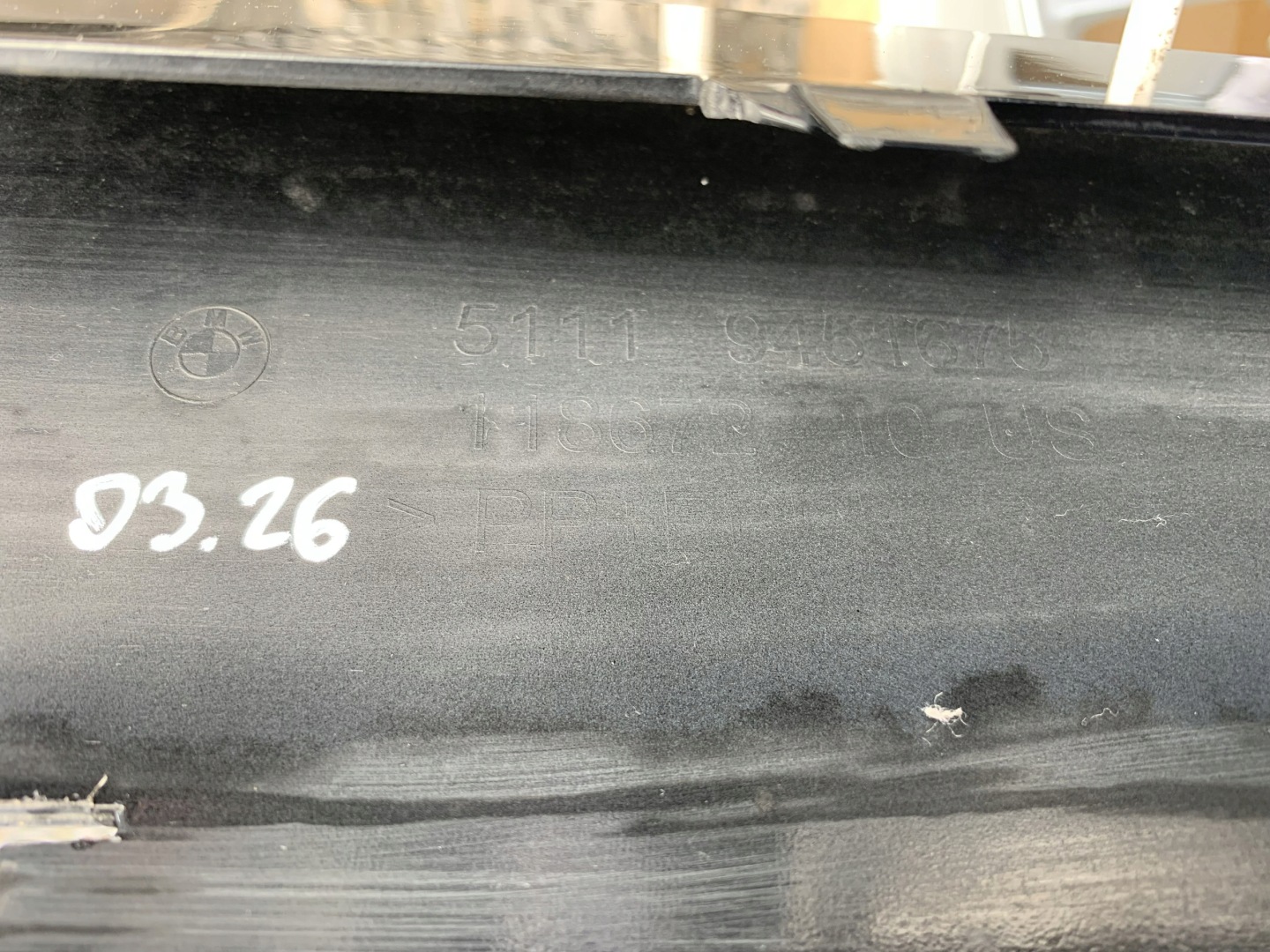 front bumper BMW XM 22r 2022 PDC 51119451675 03.26
