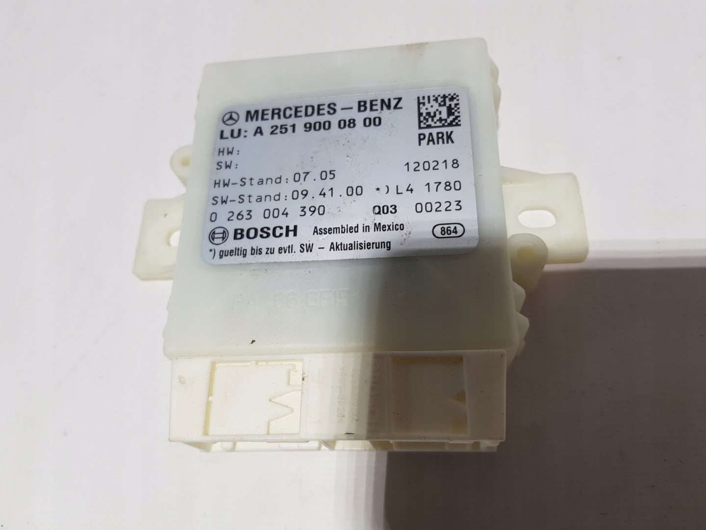 modulo Centralina PDC MERCEDES W251 A2519000800