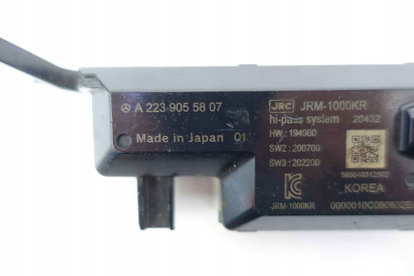 control unit module sensor MERCEDES A2239055807