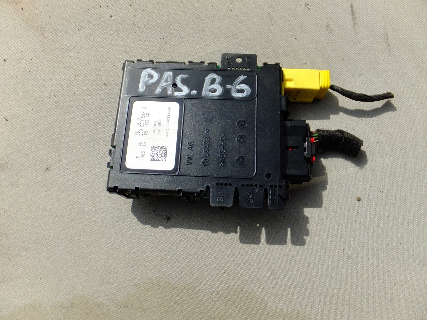 sensor kata steering vw passat b6 3C0953549J