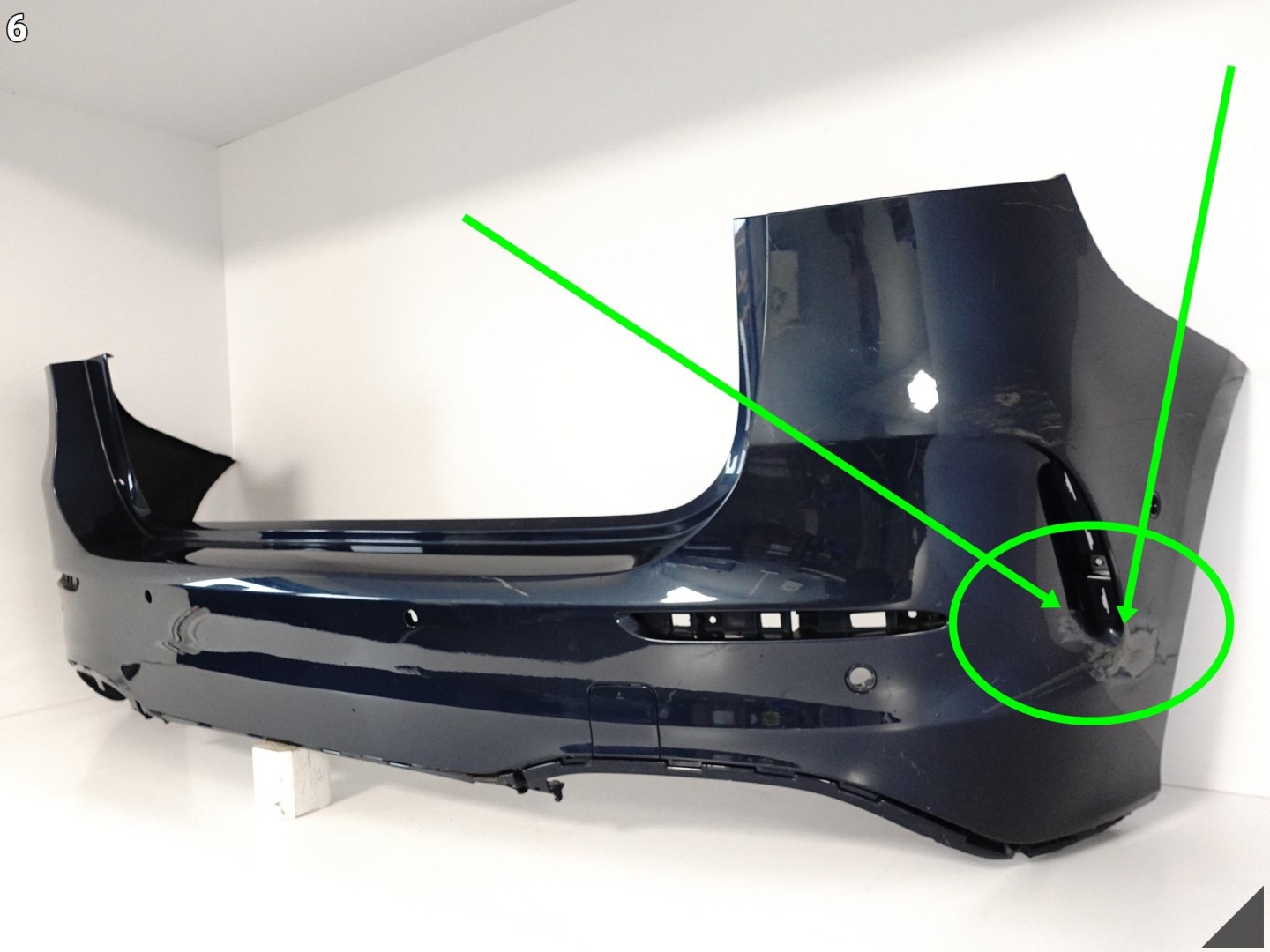 MERCEDES B-class W247 AMG 19- bumper rear part rear (6XPDC)