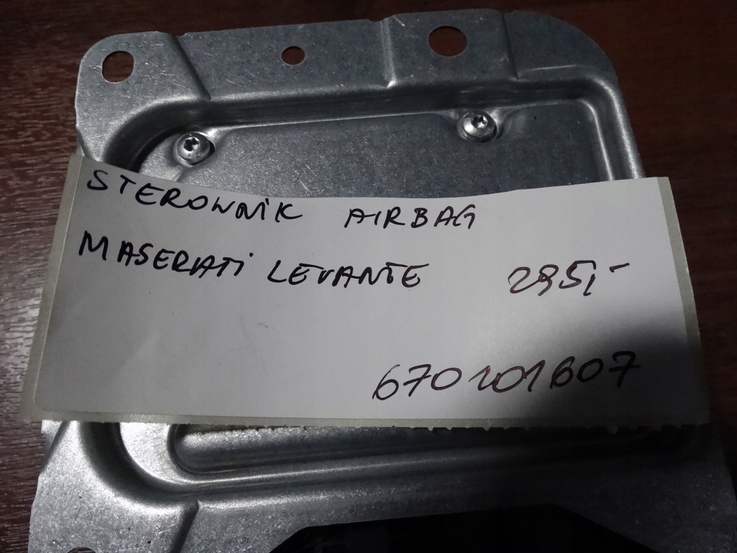IDEALNY control unit airbag MASERATI LEVANTE 1 9