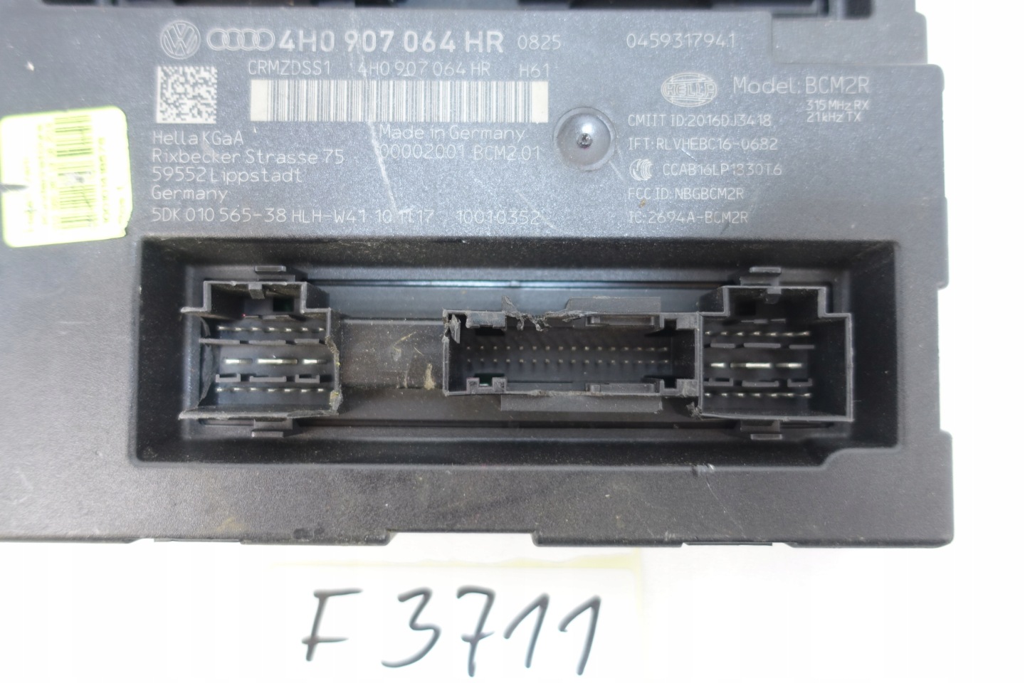 AUDI module control unit KOMFORTU CENTRALNA JEDNOSTKA STERUJACA 4H0907064HR