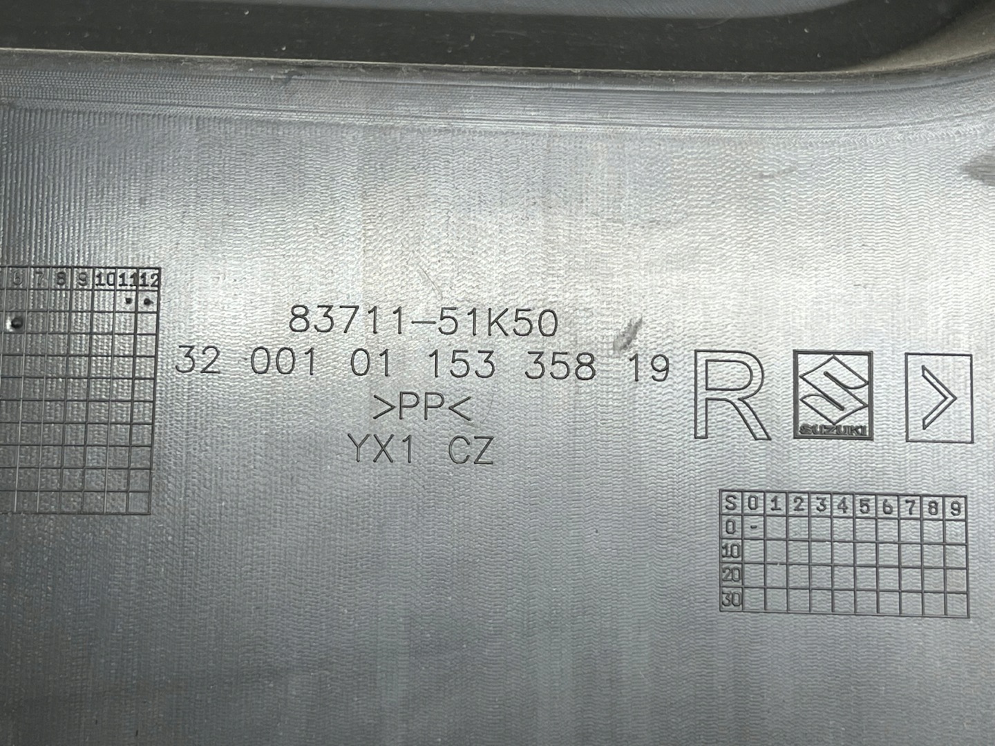 OPEL AGILA B side upholstery door right front 83710-41KA0
