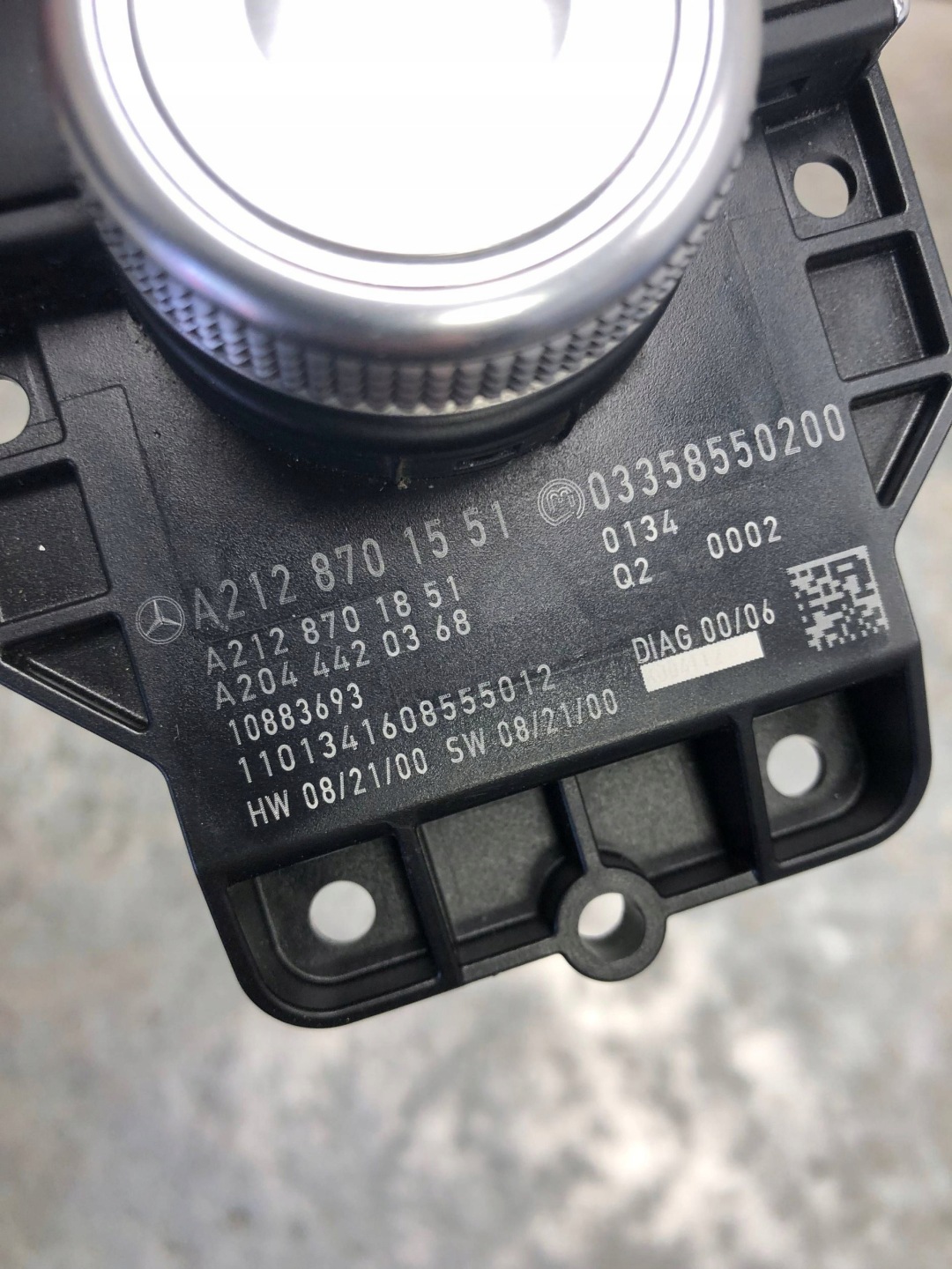 Schalter COMAND MERCEDES W212 A2128701551