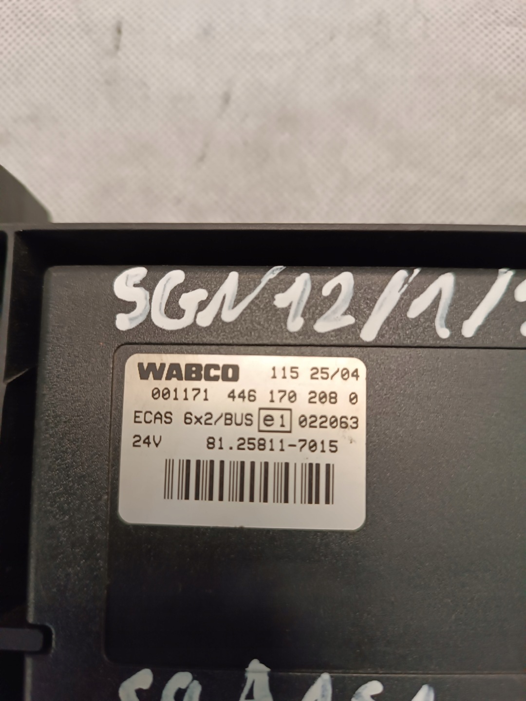 control unit ECAS WABCO 4461702080 MAN TGA