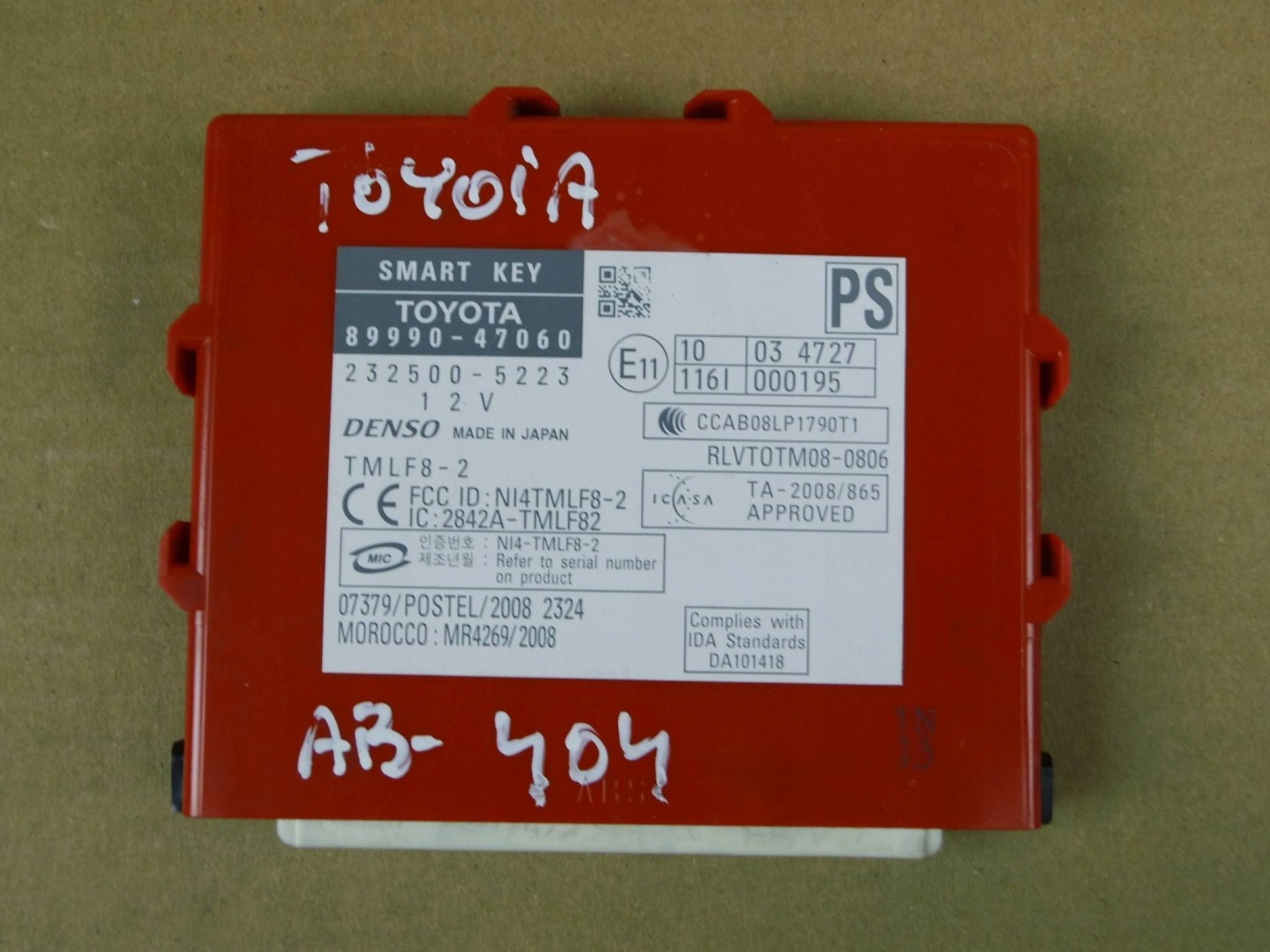 Toyota Prius III XW30 module computer control unit SMARTKEY 89990-47060