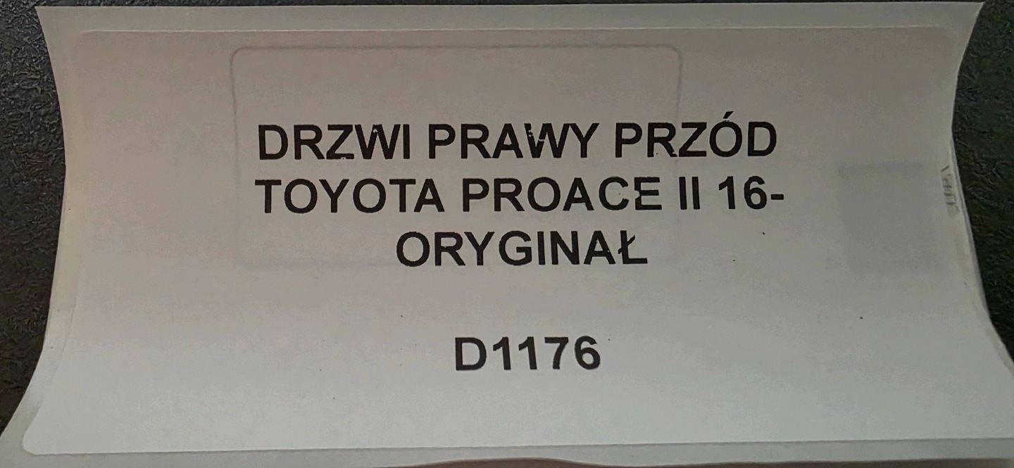 door front right side Toyota Proace