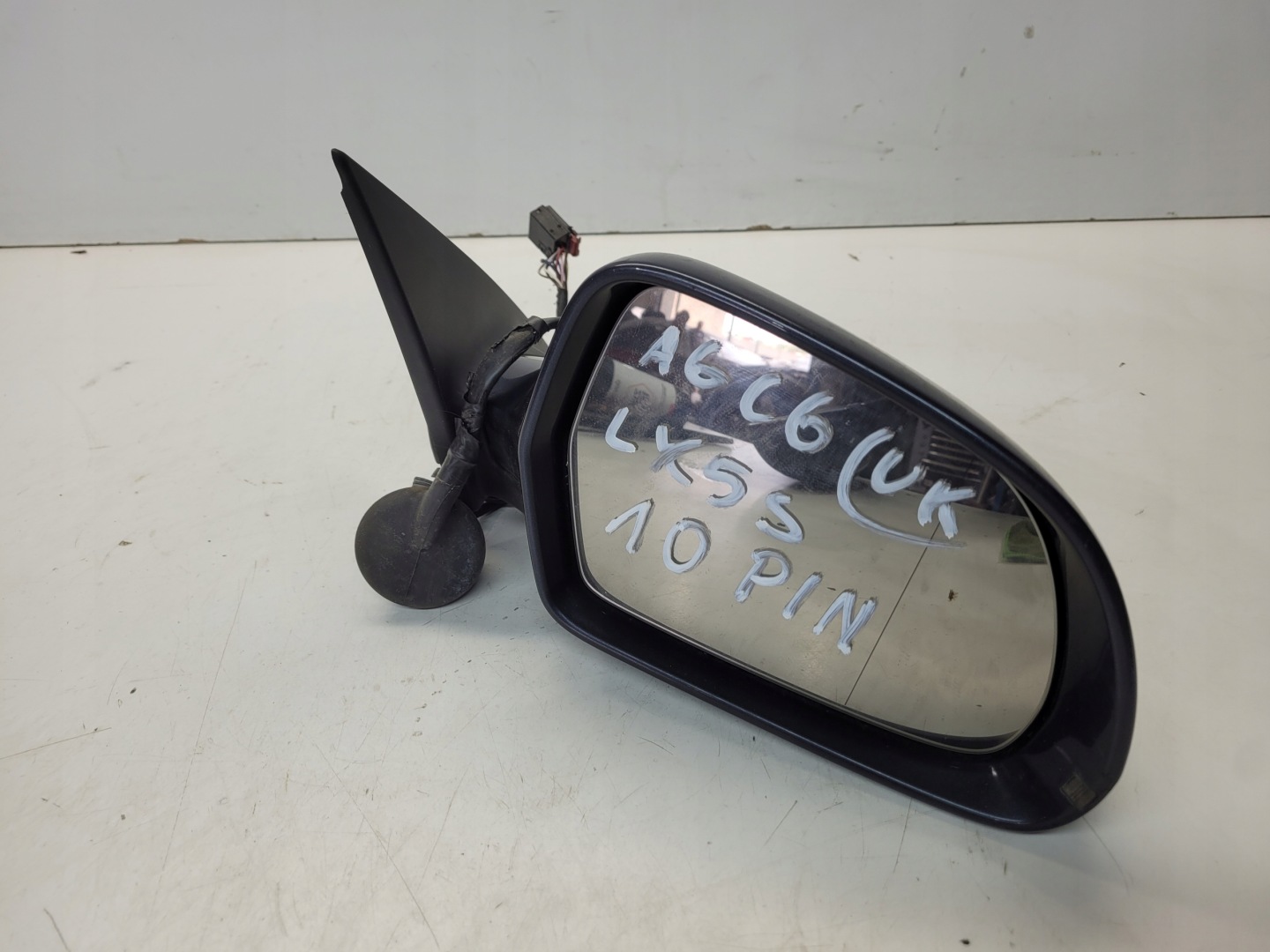 mirror right front AUDI A6 C6 LIFT LX5S 10-PIN UK