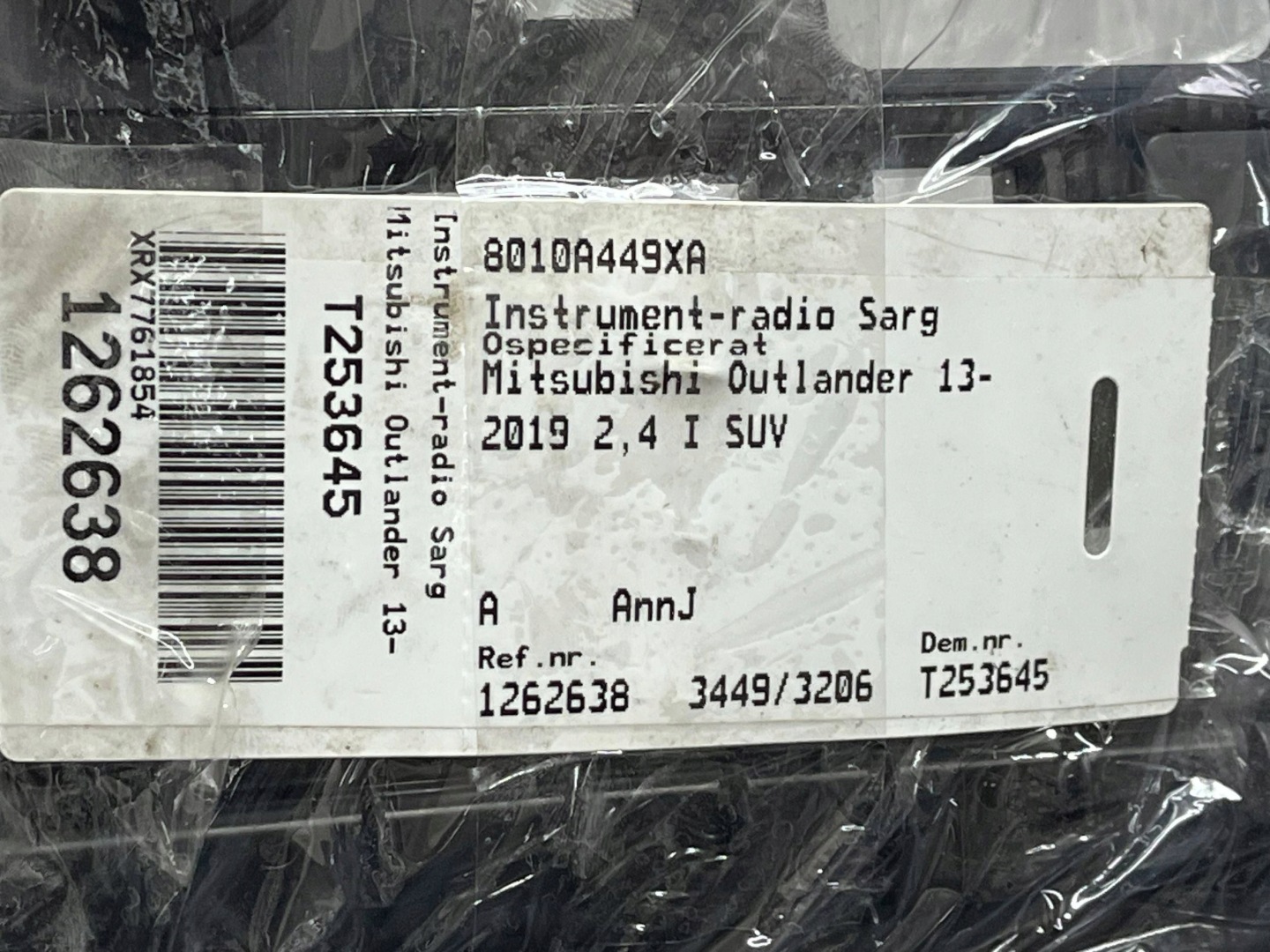 PANEL interna Mitsubishi Outlander 8010A318