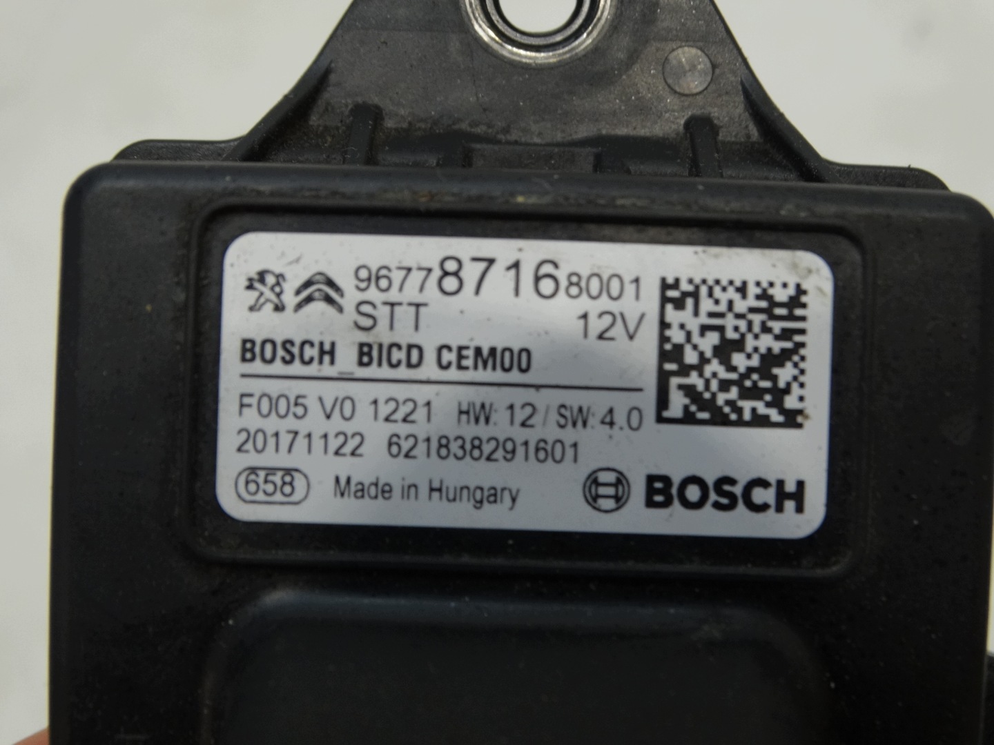 module control unit START STOP CITROEN PEUGEOT 1.6 BLUEHDI 43TYS.KM 9677871680