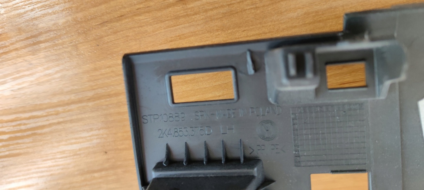 VW CADDY cover of the threshold moulding cap left 16-21R
