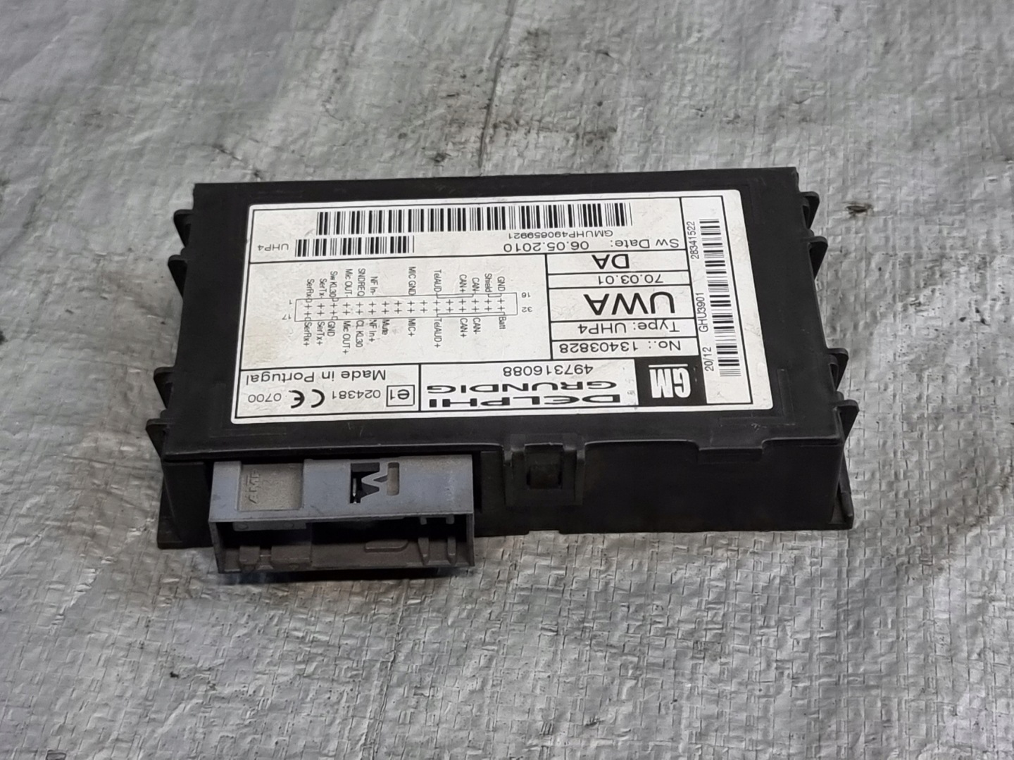 Module BLUETOOTH OE 13403828 OPEL CORSA D 12r