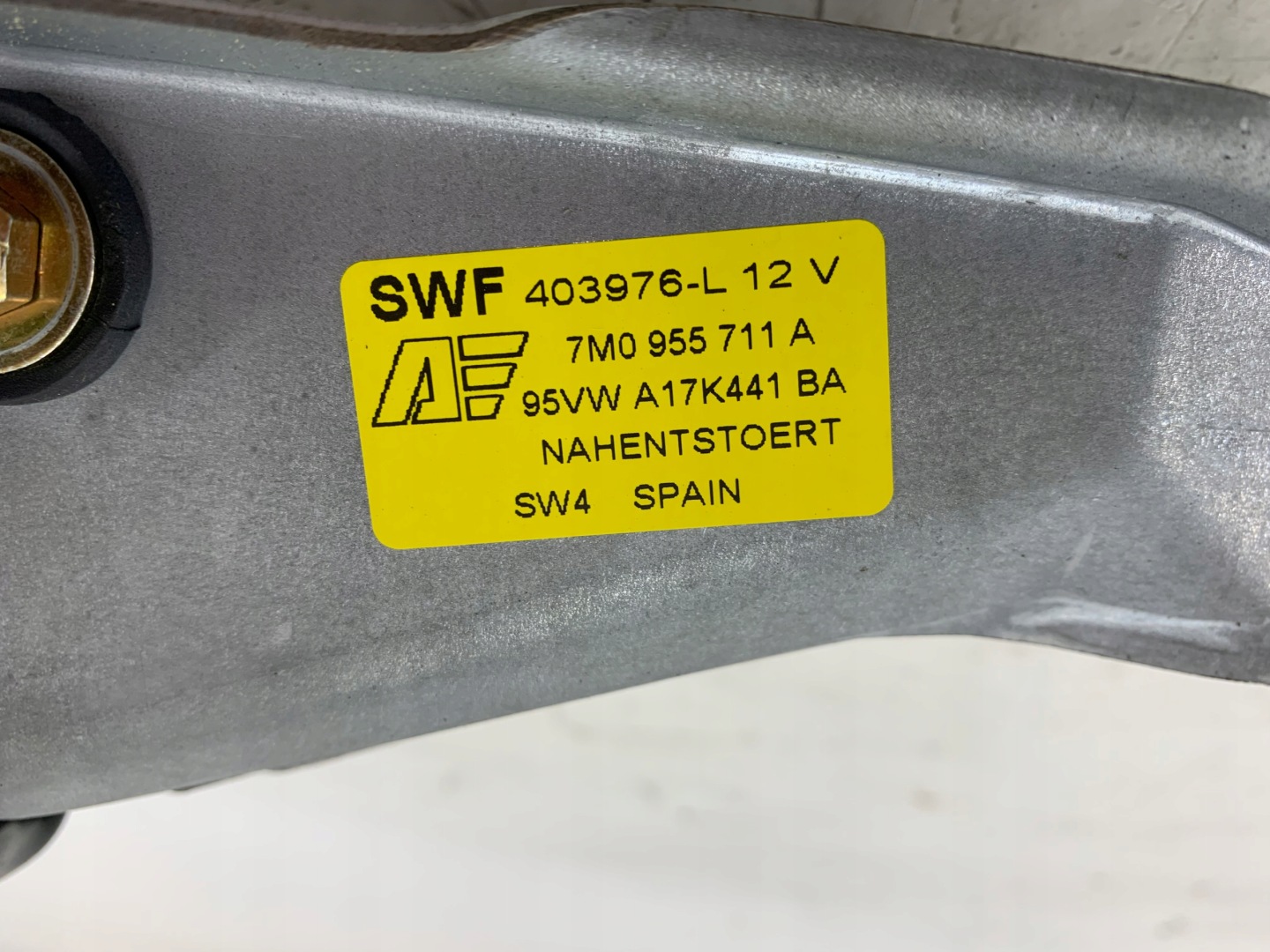 VW SHARAN MK1 Wischergestänge heck 7M0955713B