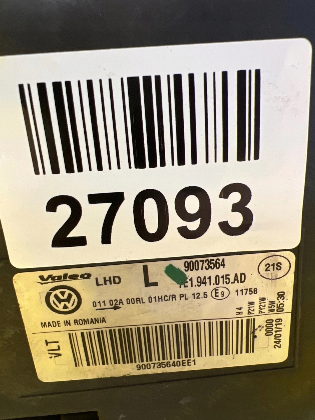 light left VW Transporter T6 7E1 7E1941015AD